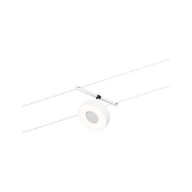 Paulmann 94478 LED Cable System Circle Single Spotlight 400 lm incl. 1 x 5 W Warm White Matt Chrome Plastic Metal Lighting System 3000 K