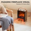 Electric Fireplace Heater for Indoor Use, 1500W/750W Space Heater Fireplace