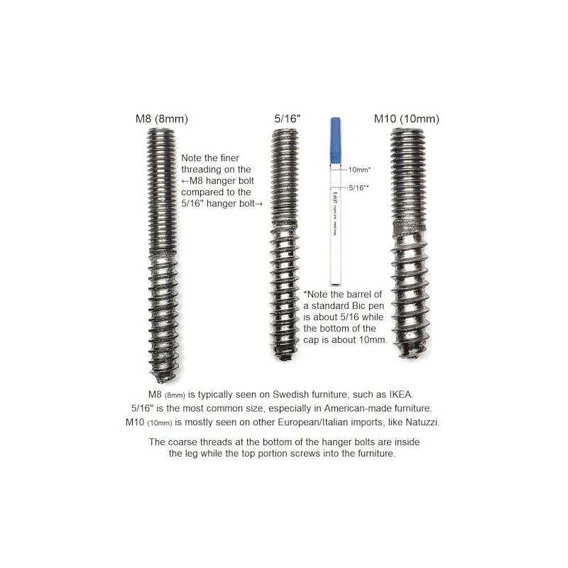 Leg Daddy 7" Walnut Finished Tapered Pyramid Sofa Leg, Set