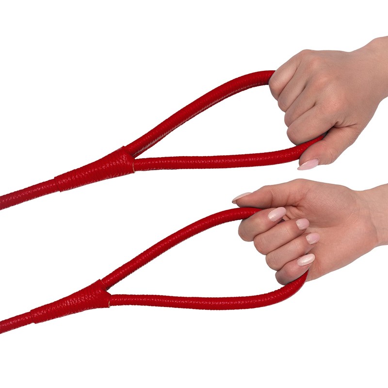 OOPSDOGGY Rolled Leather Dog Lead 6ft Heavy Duty Training Leash