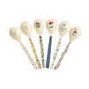 Rice Melamine Teaspoons, Multi-Colour, Set of 6 (MELSP-SCH5XCP)