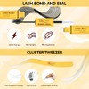 QUEWEL Lash-Cluster Kit 144Pcs D Curl Mixed 3 Styles Eyelashes-Individual