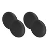 4pcs Iron Plate Candle Holder Retro Modern Round Black Matte