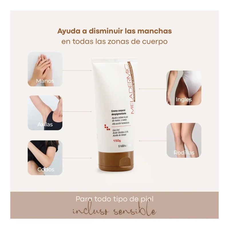 Crema Aclaradora Despigmentante Corporal Meladermic