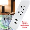 Clear Power 6 ft 2 Outlet + USB Charger Indoor