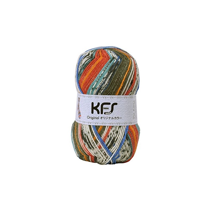 Opal KFS101 Yarn Original Color Rendezvous Green Red Multicolor