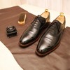2 Shoe Brush Set - Traditional Wooden Handle Brushes For
