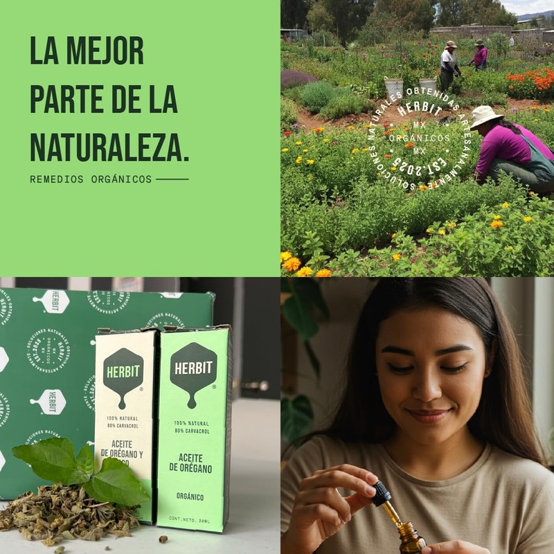 Kit 2 Aceites de Orégano Orgánico 80% Carvacrol – Frasco