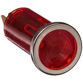 WirthCo 20543 Battery Doctor 12 Volt Red Indicator Light with Chrome Bezel (1/2 Inch Round)