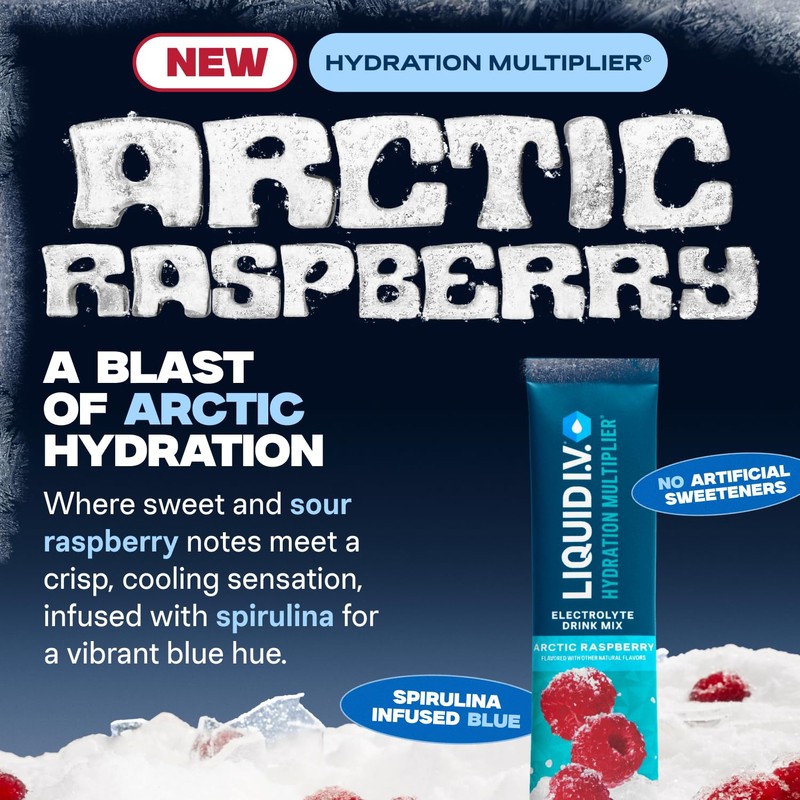 Liquid I.V.® Hydration Multiplier - Arctic Raspberry | Electrolyte Powder