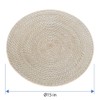KOUBOO Laguna Table placemat, Round Table Mats Set, Woven Placemats,