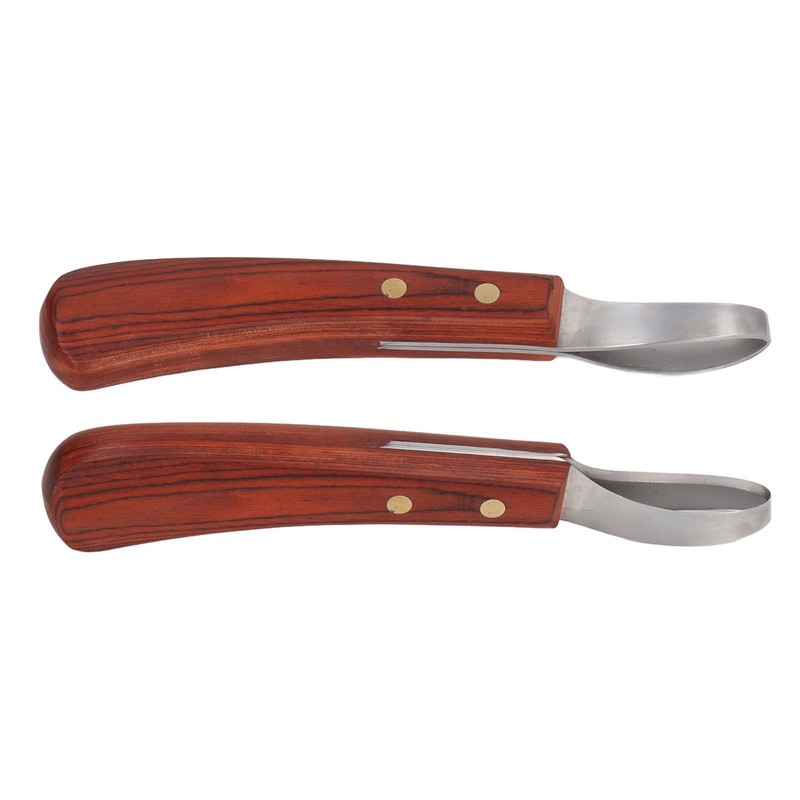 Hoof Trimmer Shears Stainless Steel Blade Rubber Wood Handle Multipurpose