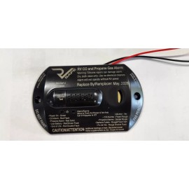RVSafe RVCOLP-2B Surface Mount Dual CO2 and Propane Gas Alarm for RVs - Black