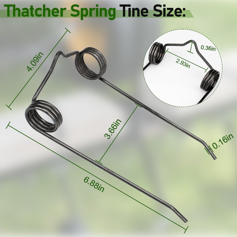 Pulems 46761 Dethatcher Replacement Spring Tine for Agri-Fab Lawn Sweeper,