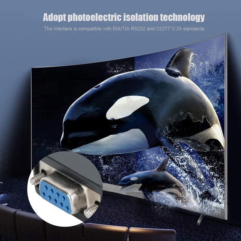RS232 to RS232 Serial Ports Optical Isolator DB9 RS232 Isolated