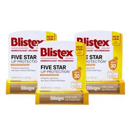 Blistex 5 Star Lip Protct Tamaño .15oz, paquete de 3
