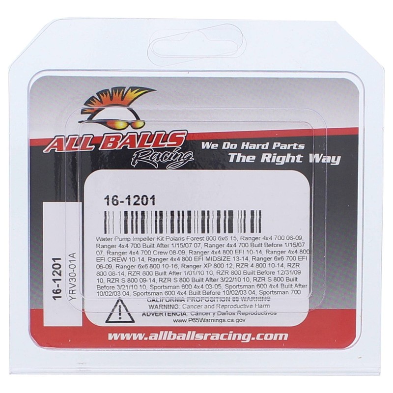 All Balls Racing Water Pump Impeller Kit 16-1201 Compatible With/Replacement