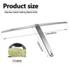 LNQ LUNIQI Aquatic Weed Cutter Stainless Steel Folding Weed Razor