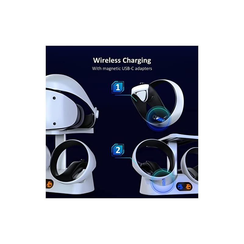 NexiGo Controller Charging Station for PSVR2, Dual Fast Charger Dock