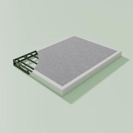 XINXINYAN Box Spring King 3 INCH,3" King Size Box Spring ONLY,Heavy Duty Frame with Fabric Cover,Easy Assembly,Noise Free