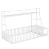 ROCKRAIN Twin Size Floor Bed Frame: Modern Metal Montessori Bed
