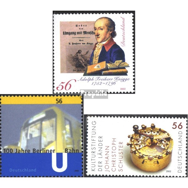 Prophila Collection BRD (BR.Deutschland) 2241, 2242, 2243 (complete edition) stamped