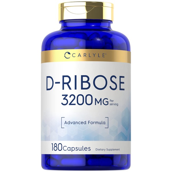 Carlyle Carlyle D-Ribose Capsules | 3200mg | 180 Pills |