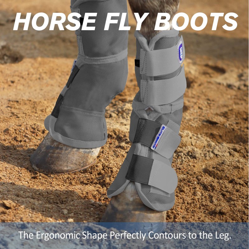 Harrison Howard Horse Fly Boots Perfect Contoured Fit Leg Guards
