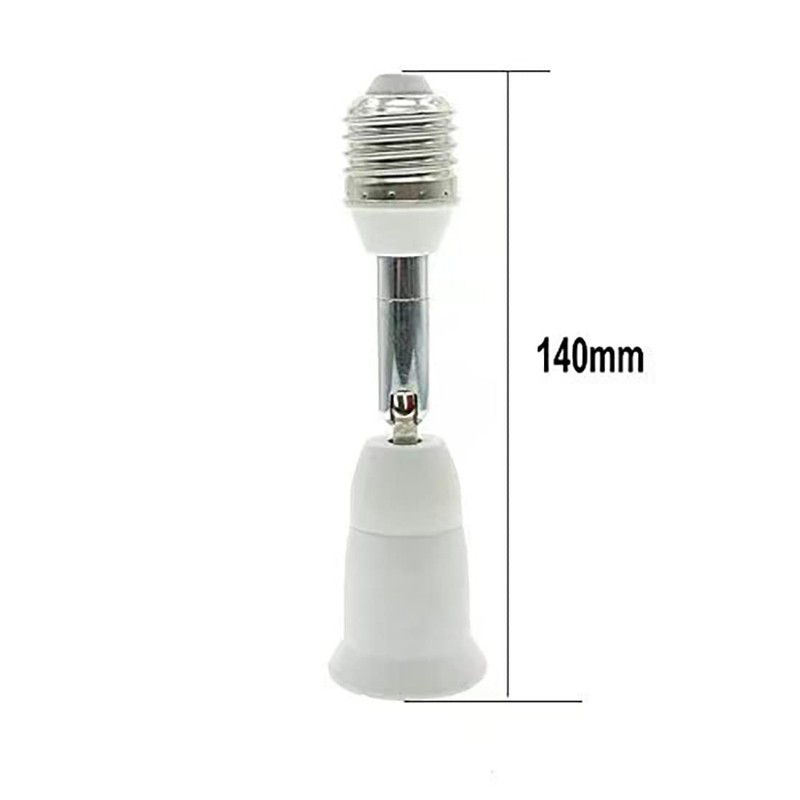 Srovil E26/E27 Light Socket Extender, 4.5 Inch Extension,Adjustable Vertical 90°Horizontal
