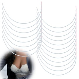 AYVRUOP 10 Pairs Bra Underwire, Replacement Underwire for Bra, Metal Bra Replacement Underwire, Metal Replacement Underwire, Underwire for Women's Bra, Ideal for Bra Underwire Repair and DIY Projects