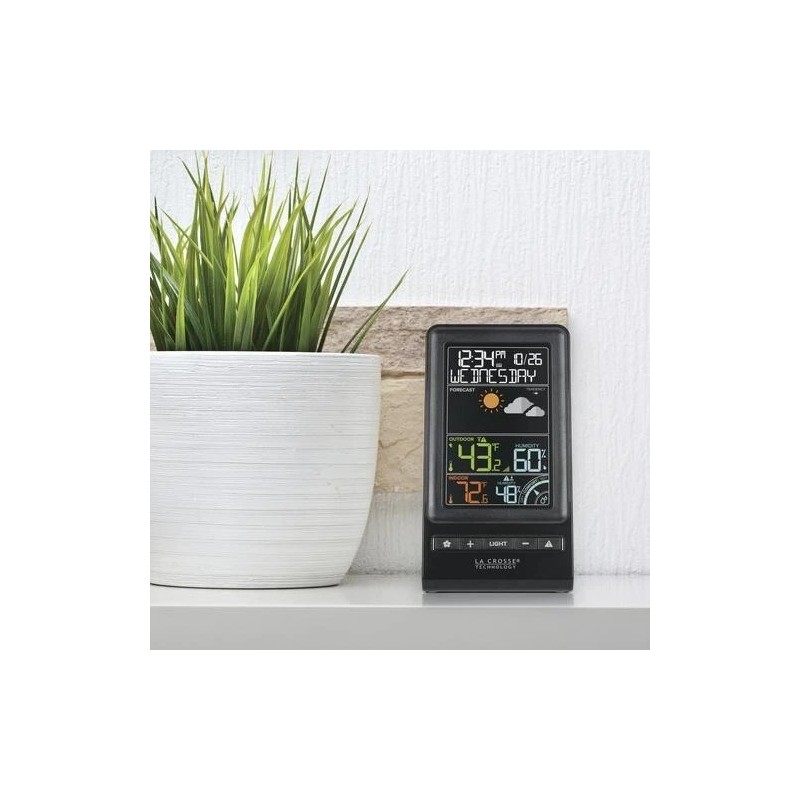 La Crosse Technology Wireless Digital Forecast Weather Station Outdoor Temperature