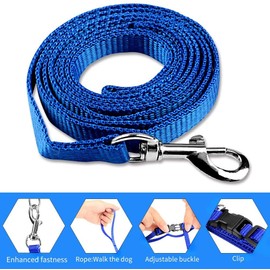 ICSEN Cat Harness, Adjustable Harness Nylon Strap Collar with Leash, Cat Leash and Harness Set, for Cat and Small Pet Walking-Blue