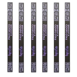 Incienso - Ispalla incense Peru - Pack de 6 tubos con 10 Inciensos Artesanales Peruanos cada tubo, con un suave Aroma a Palo Santo y lavanda