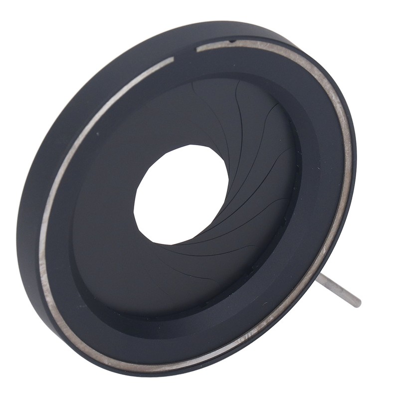 Lens Diaphragm 3 to 52mm Aluminum Alloy Adjustable Microscope Iris