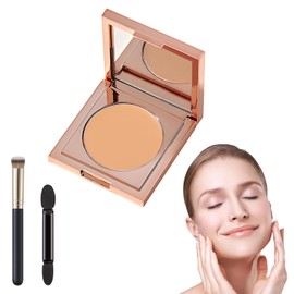 Colored Clay CC Undereye Concealer,Undereye Concealer Circles,Color Corrector for Dark Circles with Brush, CC Undereye Concealer (Natural, 01)