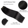 Clip in Hair Extensions Real Human Hair 22Inch 120g/set Straight
