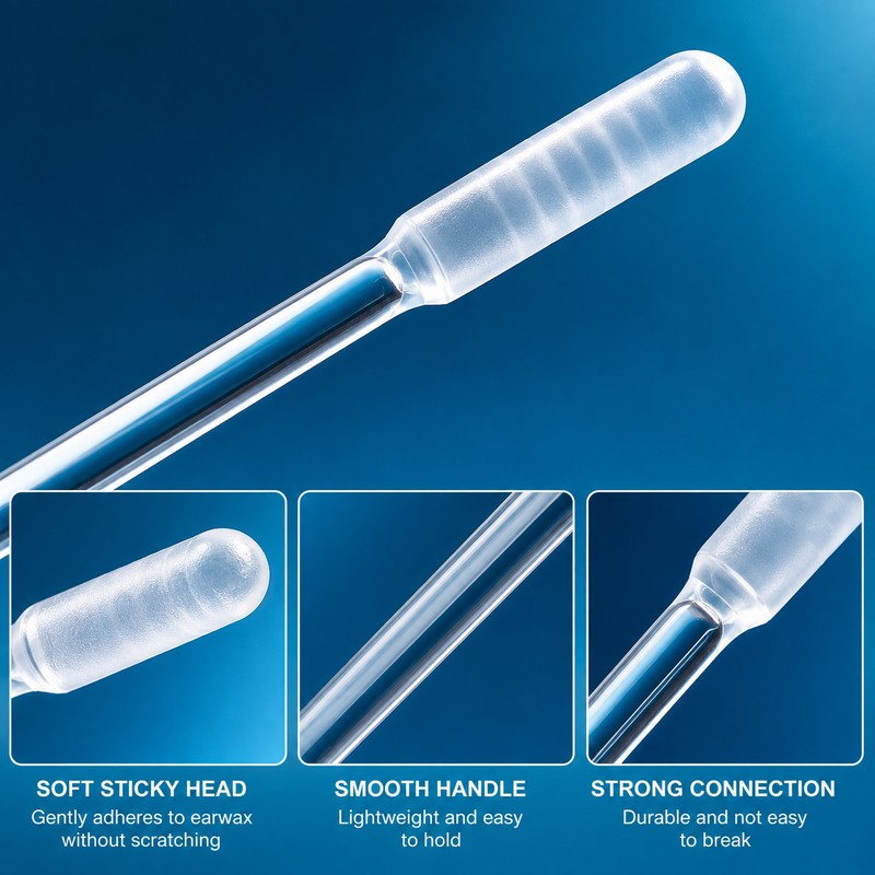 Sticky Ear Cleaning Tool for Personal Care – Reusable Plastic