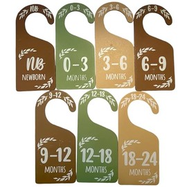 Baby Closet Clothing Dividers, Pack of 7, Newborn to 24 Months