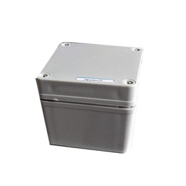 Plastic Enclosure 100x100x75 IP65 ABS Weatherproof Outer Housing Power Junction Box Complete with Plug