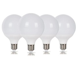 LVHEOM LED Globe Bulb, 100W Equivalent Light Bulbs, 9W 5000K Daylight White Bulb, 900 Lumens Triac Dimmable LED Bulb, E26 Standard Base (9W 5000K 4PACK) (5000K)