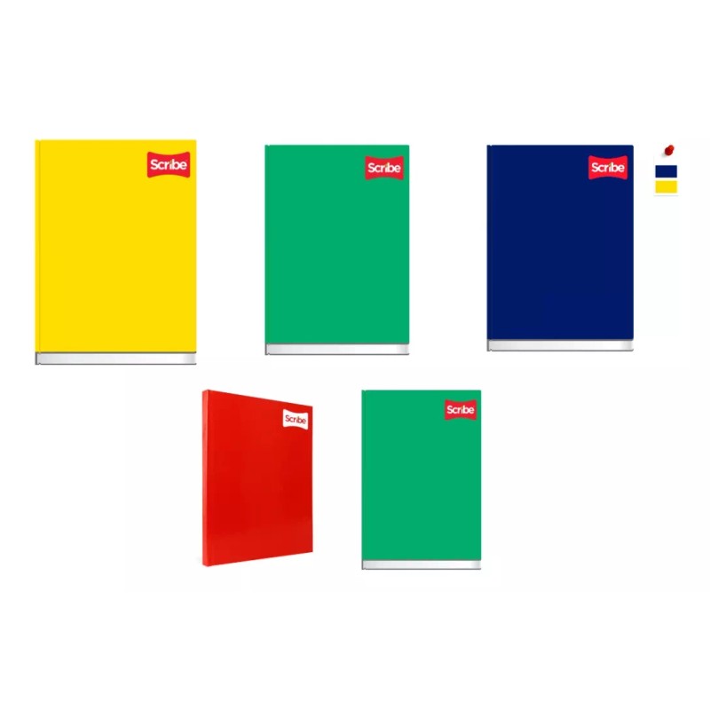 Scribe 2 Cuadernos Francesa Cosido Scribe Pasta Dura 192h 7