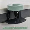 Massage Headrest for Bed with Arm Rest, Adjustable Massage Face