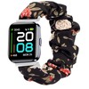 Lamshaw ID208 Plus Smart Watch, Fabric Elastic Scrunchie Elastic Band