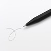 MUJI Aluminum Hex Ballpoint Pen, Black, 0.7mm, Needle Type 23079945