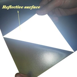 FUNKAKA Reflective Light Gray HTV Roll, 12" x 50ft Reflective Iron on Vinyl for All Cutter Machines, Easy to Cut & Weed & Transfer, Suitable for Most Fabrics, Durable & Fade Resistant