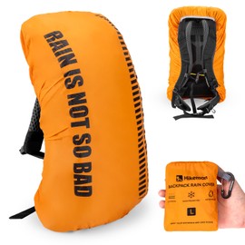 HIKEMAN Backpack Cover, Rain Cover, Waterproof Cover, High Water Resistance, Ultra Lightweight, Wind Prevention, Anti-Theft, Integrated Storage Bag, 7.8 - 16.6 gal (30 - 40 L), Mountain Climbing