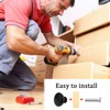 KLYNGTSK Pack of 12 Black Drawer Knobs, Furniture Knobs, Round
