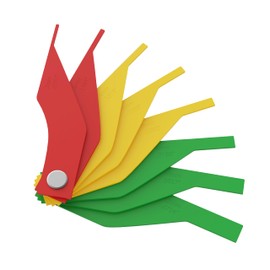 ZERINT Brake Pad Thickness Gauge (2-12mm) - for Car/Truck/SUV .8-Piece Lightweight Plastic Tool Kit with SAE/Metric Scales, Color-Coded for Car/Truck/Drum Brake - Durable & Portable Design(HT-391)