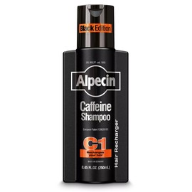 Alpecin Caffeine Shampoo C1 Black Edition, Men's Natural Hair Growth Shampoo for