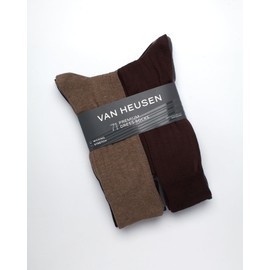 Van Heusen Men's Dress Socks - 7 Pack Premium Stretch Moisture Wicking Crew Socks with Reinforced Heel and Toe (Size: 6-12.5), Size 6-12.5, Assorted Texture
